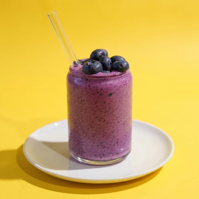 Blueberry Yogurt Smoothie.