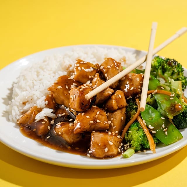 Chicken Teriyaki Rice Bowl.