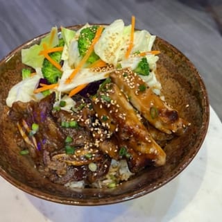 Beef And Chicken Teriyaki Bowl Large