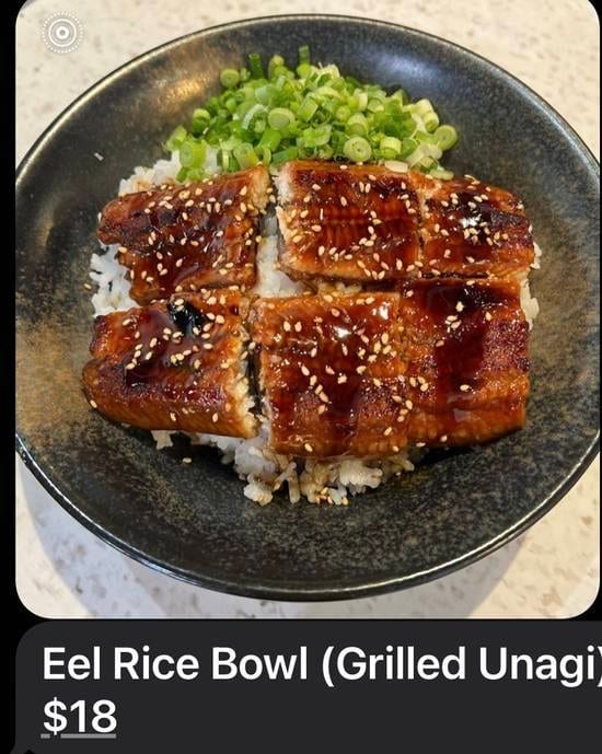 Eel Rice Bowl.